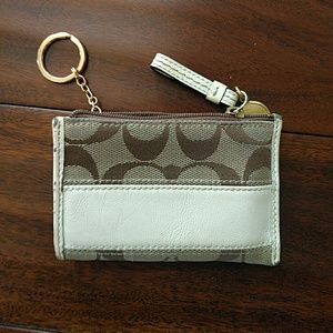 Coach Card Case/Business Card Holder with key ring