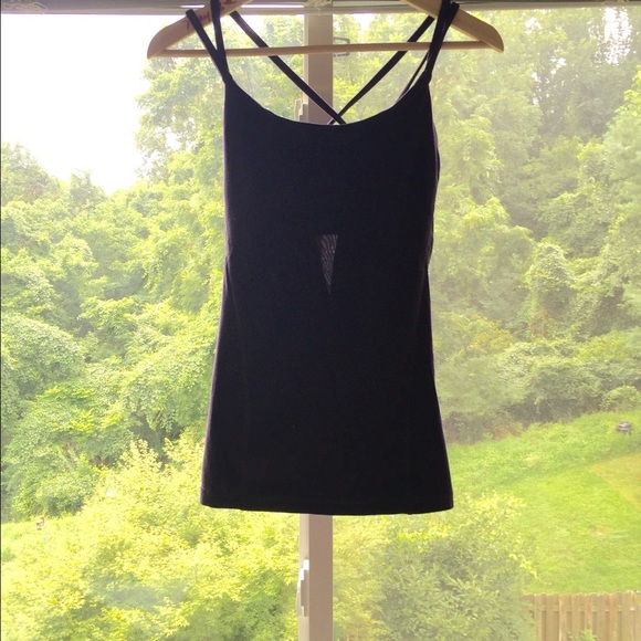 Eggplant cutout Lululemon tank