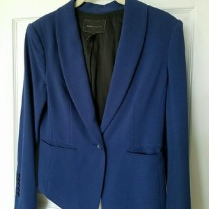 Blue BCBG Max Azria Tuxedo Blazer