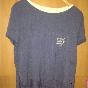 Good vibes only American eagle crop top.