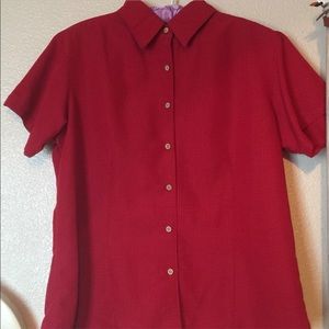 Red button up shirt brand new