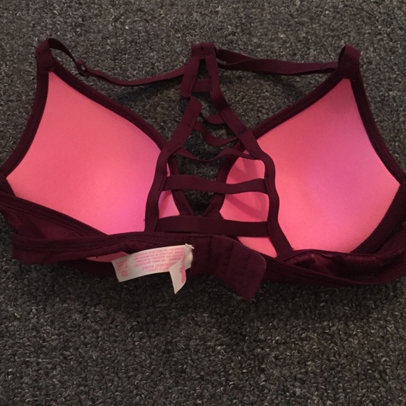 New VS Maroon Racerback Bra - Picture 2 of 2