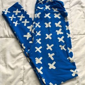 LuLaRoe blue x leggings