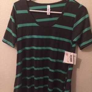 Lularoe perfect tee size xxs nwt stripes