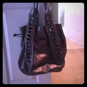 Authentic gun metal Michael Kors bag