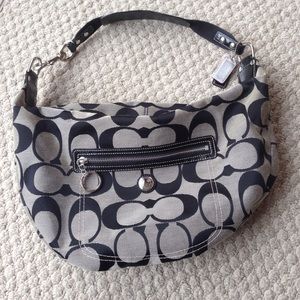 Coach Signature Jacquard Hobo Bag