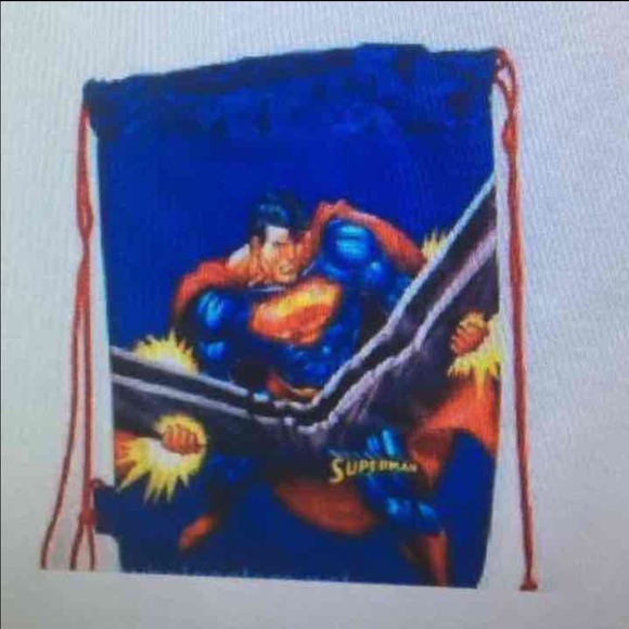 Superman Drawstring cinch backpack