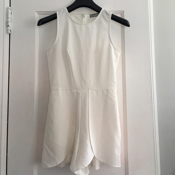 White ASOS Romper size Med