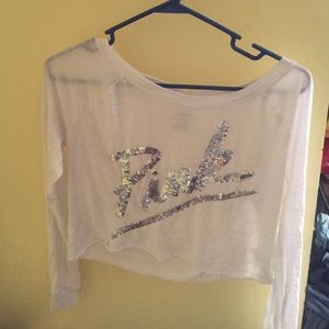 S Victoria Secret "Pink" sequined long sleeve