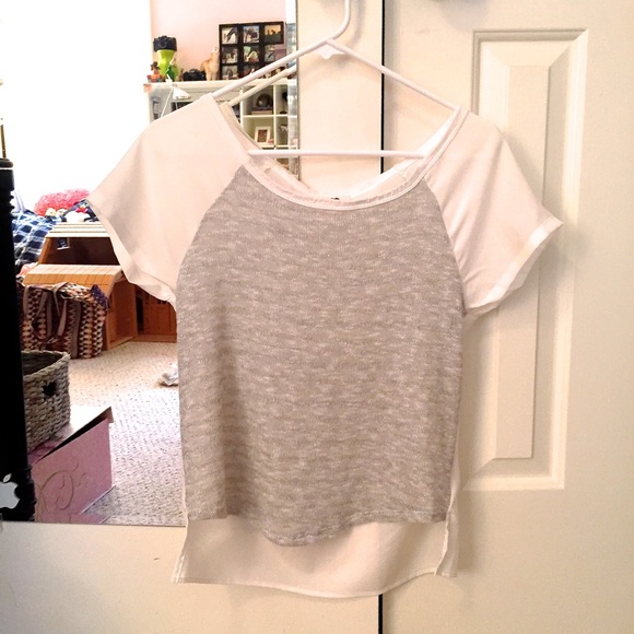 Cute white and silver top