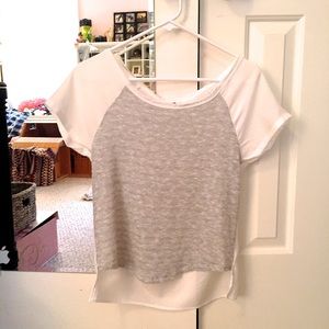 Cute white and silver top
