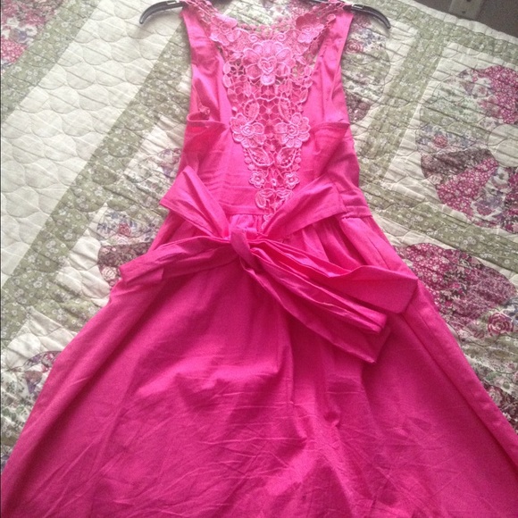 Formal pink dress