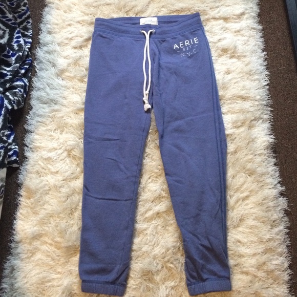 aerie Pants - Aerie Blue Sweatpants Skinny Jogger Pants