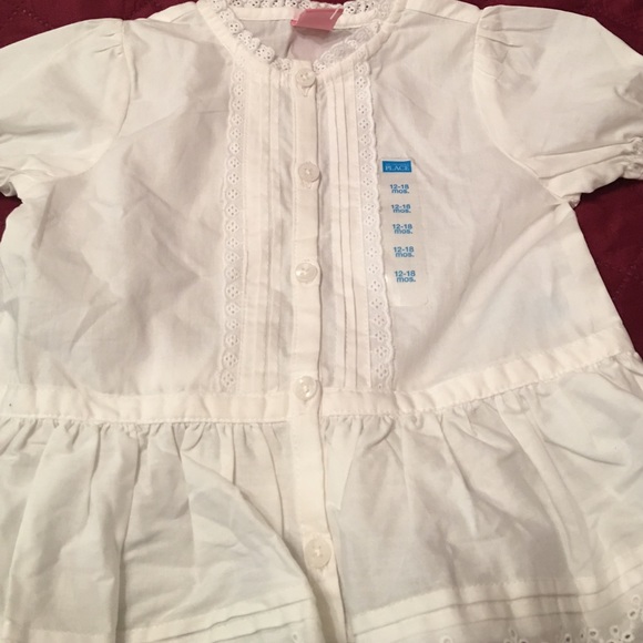🎈REDUCED 🎈New Infant White Top🍭 - Picture 2 of 3