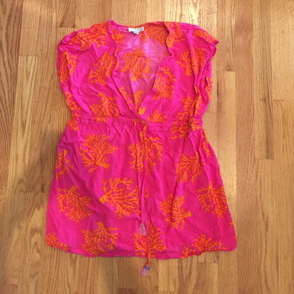Pink and orange coral cover up