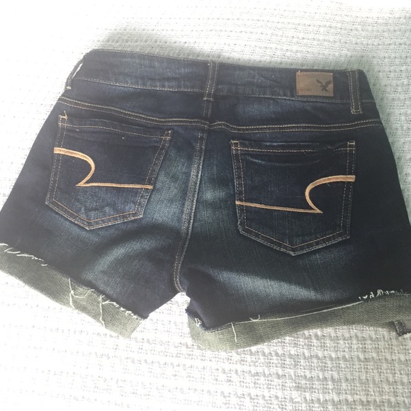 American Eagle dark wash jean shorts - Picture 2 of 2