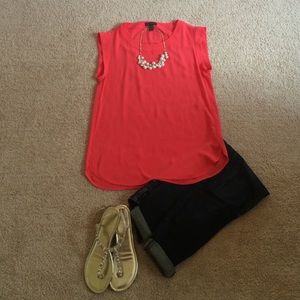 Beautiful coral J. Crew blouse