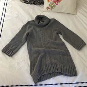 J.Crew Grey 3/4 Sleeve Turtle Neck--- M