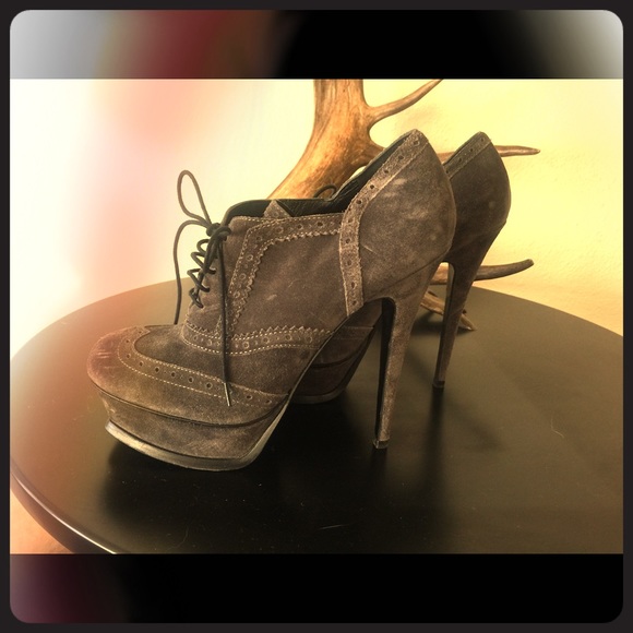 YSL Lace Up Platform Oxford