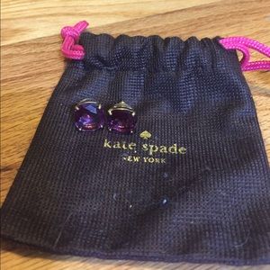 Kate Spade purple studs