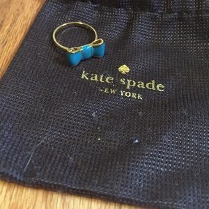Kate Spade turquoise bow ring