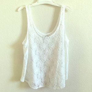 Abercrombie & Fitch lace white top