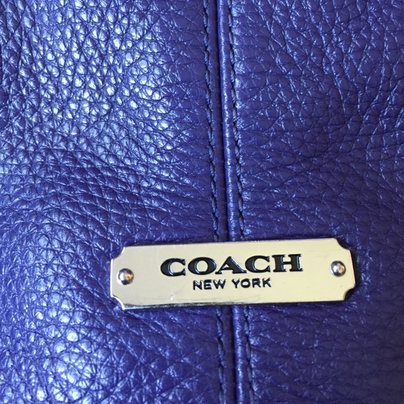 Real purple Coach purse - Picture 2 of 4