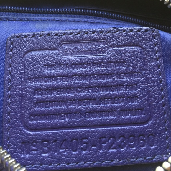 Real purple Coach purse - Picture 4 of 4