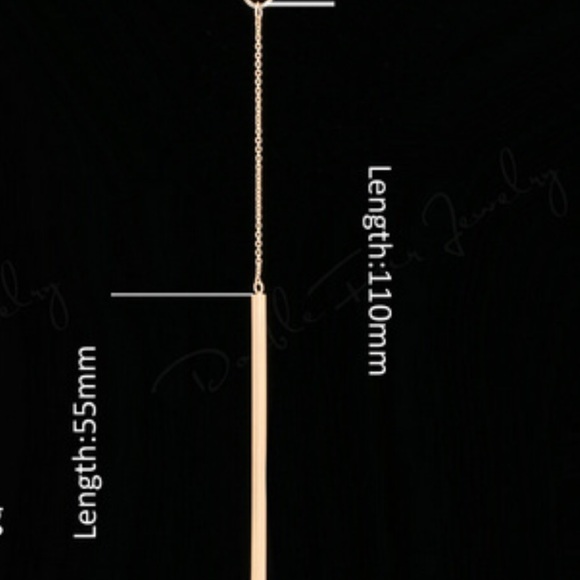 Y Style Chain Long 18K Rose Gold Plated Jewelry - Picture 2 of 4