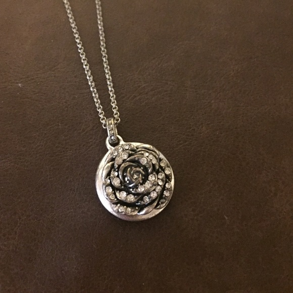 Fossil flower necklace!
