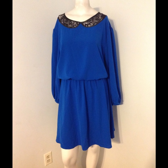 ASOS Curve Dresses & Skirts - Asos Curve Vibrant Blue Lace Collar Dress 18