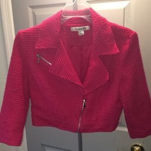 Pink Cropped Blazer