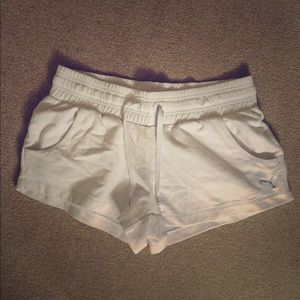 White Puma Shorts
