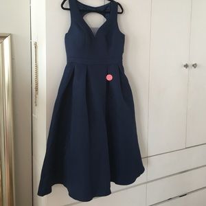 Chi Chi Binky Dress in Navy