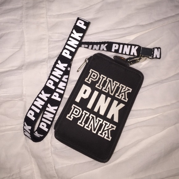 PINK lanyard and wallet combo