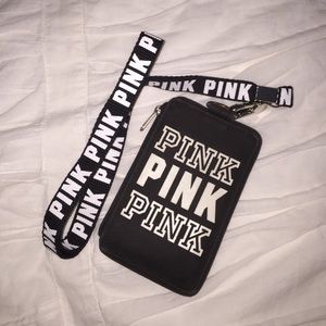 PINK lanyard and wallet combo