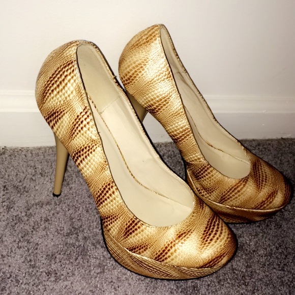 Snakeskin heels