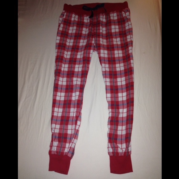 Aerie Red Plaid Pajama Bottoms