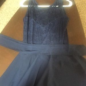 Navy blue lace dress