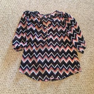 chevron blouse