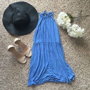 Cotton periwinkle summer dress