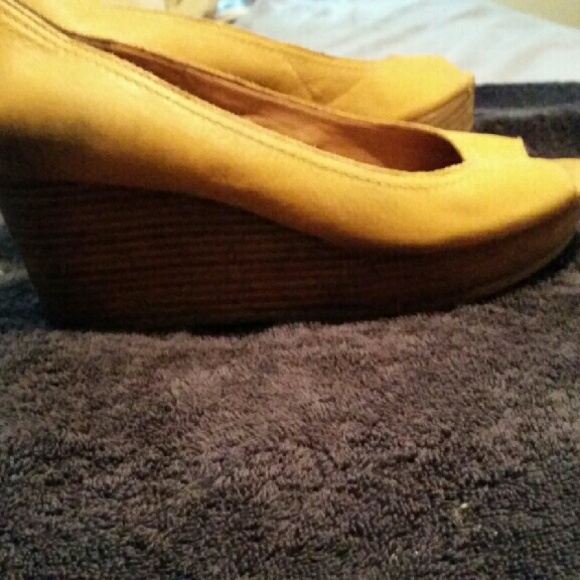 Lucky Brand leather, wedges