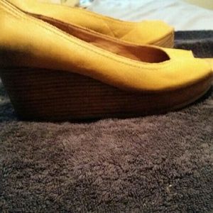Lucky Brand leather, wedges