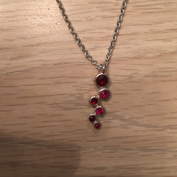Red design necklace