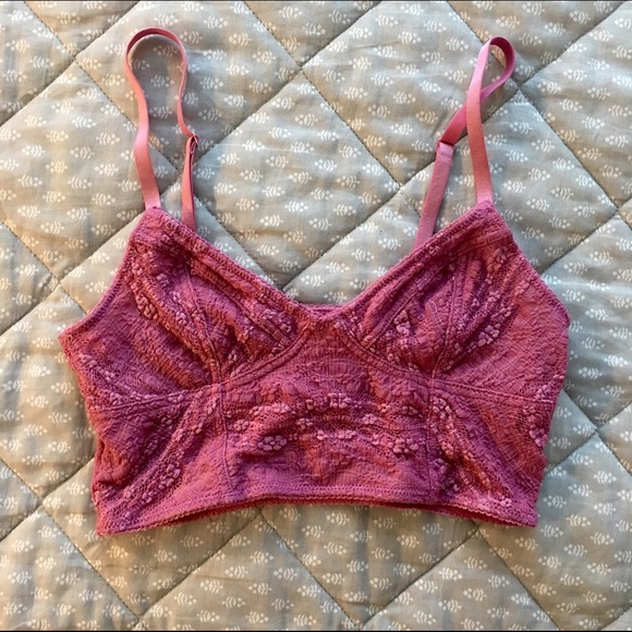Free People Rose Pink Bralette 🌵Size S.