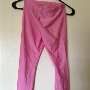 Pink bow leggings