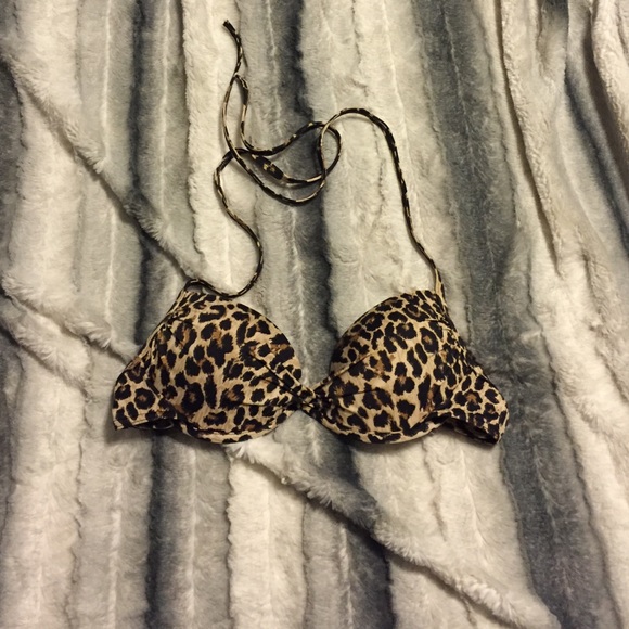 Victoria secret cheetah print push up bikini top