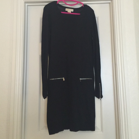 Black zipper dress