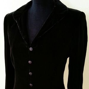 SALE! Fitted Velvet and Silk Jacket Size 8