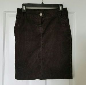 WINTER SALE Chocolate brown J. Crew corduroy skirt